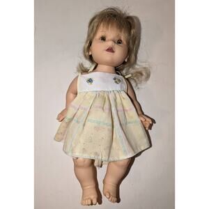 Vintage 1995 Baby So Beautiful Doll Playmates Toys JS & A Blond Hair Rare